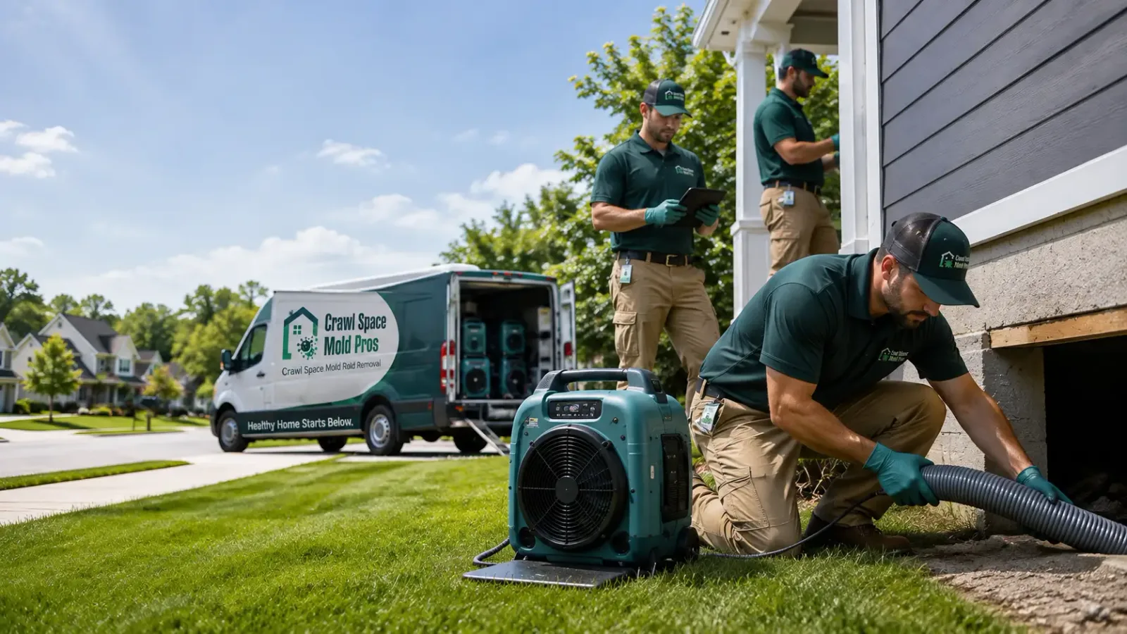 Crawl Space Mold Removal in Camden, IL